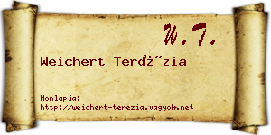 Weichert Terézia névjegykártya